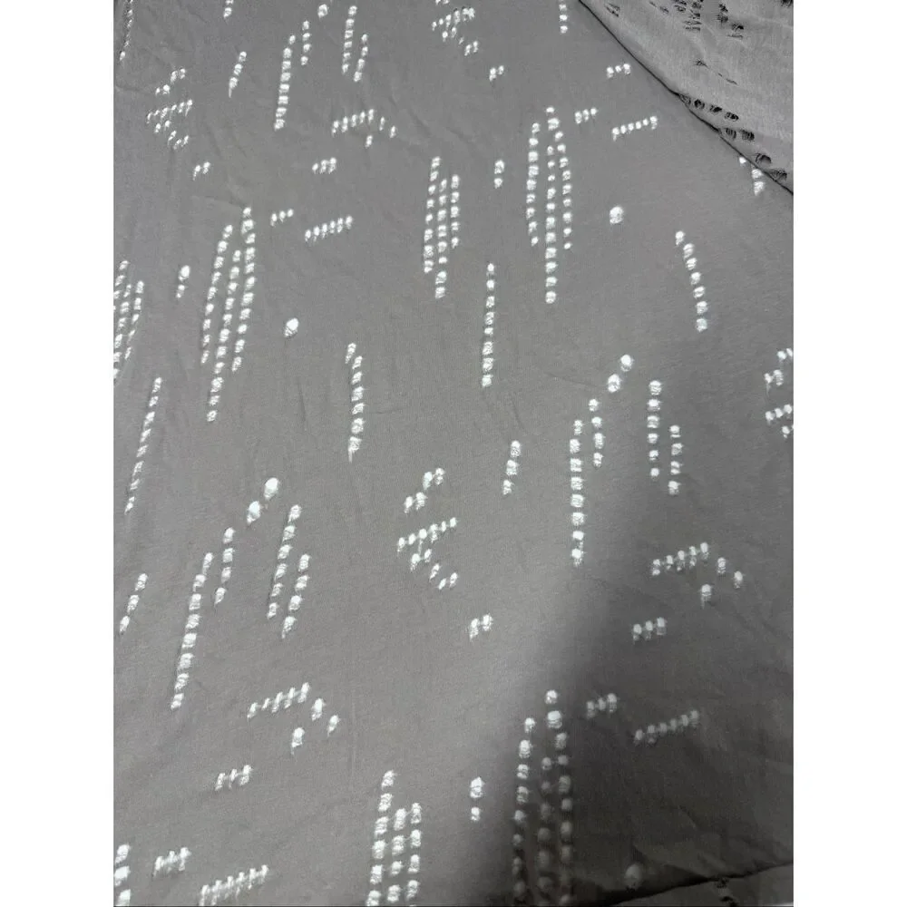 Rare Maison Scotch Distressed Lagenlook Bohemian Scarf 21”X 86” Cacao